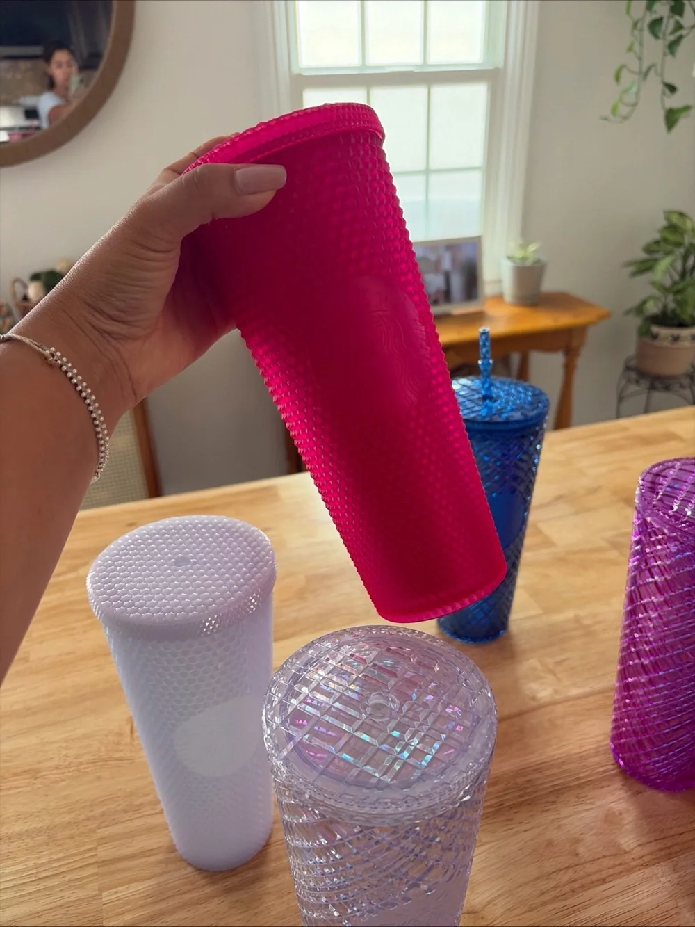 Starbucks Studded Tumbler Set in Pink, Red, Blue, Teal, Purple, Clear